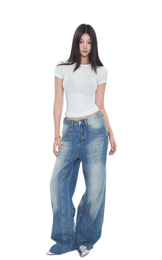 retro straight jeans