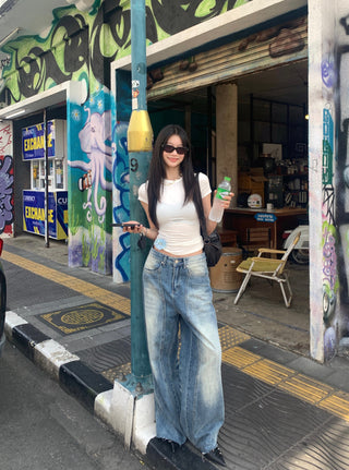 retro straight jeans
