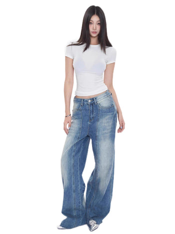 retro straight jeans