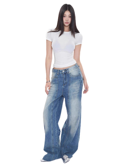 retro straight jeans