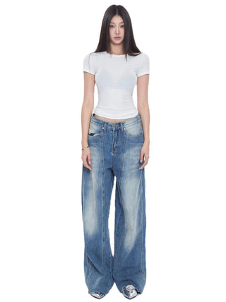 retro straight jeans