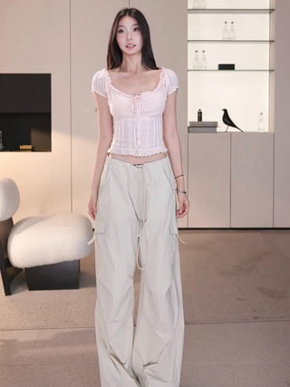 draping straight overalls
