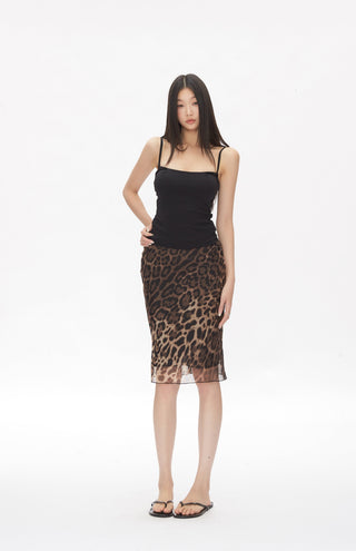leopard print hip skirt 01