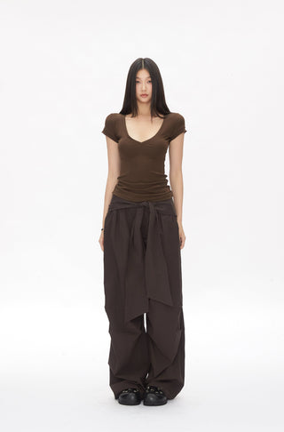 slim-fit shoulder tops