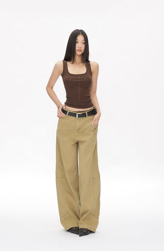 slim I-shaped camisole tops