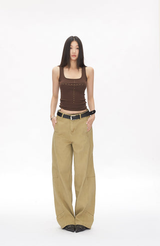 slim I-shaped camisole tops