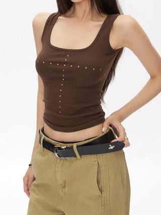 slim I-shaped camisole tops