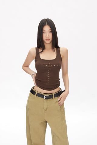 slim I-shaped camisole tops