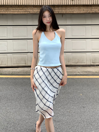 low waist sheath skirt
