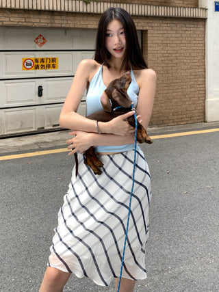 low waist sheath skirt