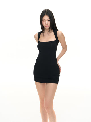 black camisole dress skirt