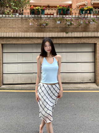 halter hot girl tops
