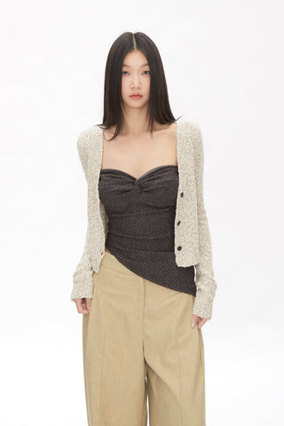 khaki wide-leg pants