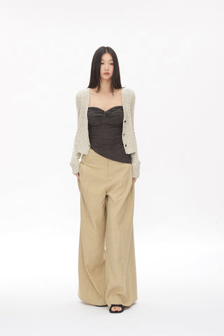 short knitted cardigan tops