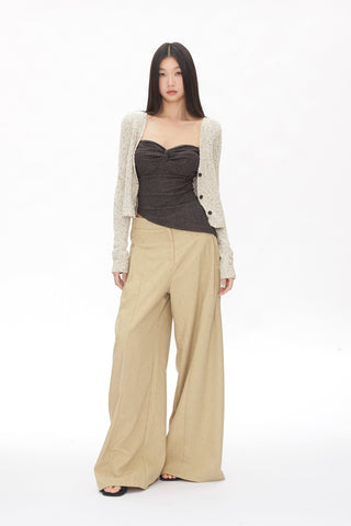 short knitted cardigan tops