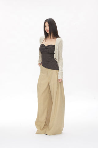 short knitted cardigan tops