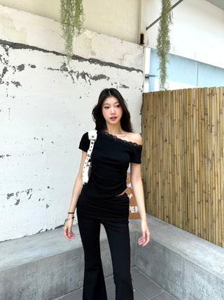 off-shoulder short tops