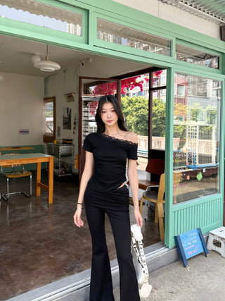 off-shoulder short tops