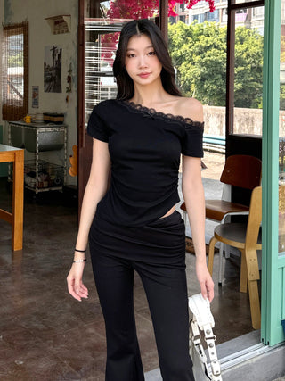 off-shoulder short tops