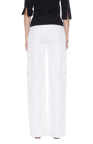 white wide-leg pants