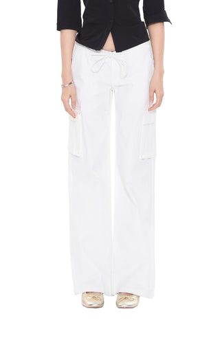 white wide-leg pants