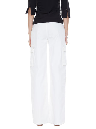 white wide-leg pants