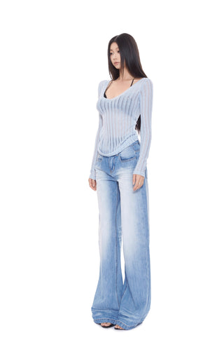 drooping wide-leg Jeans