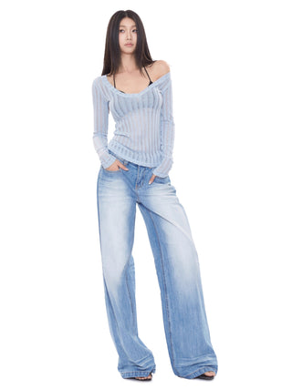 drooping wide-leg Jeans