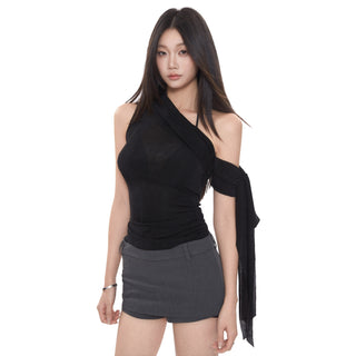 off-shoulder black tops