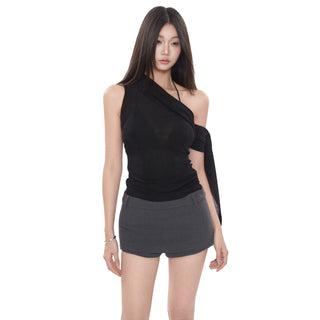 off-shoulder black tops