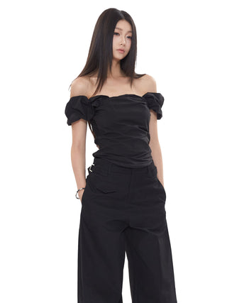 off-shoulder tight tops