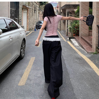 chic hollow-out tops
