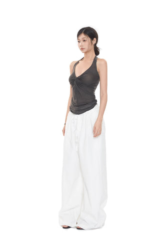 white baggy pants