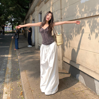 white baggy pants