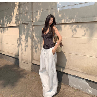 white baggy pants