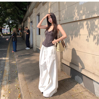 white baggy pants