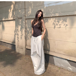 white baggy pants