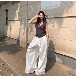 white baggy pants