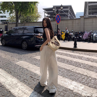 white baggy pants