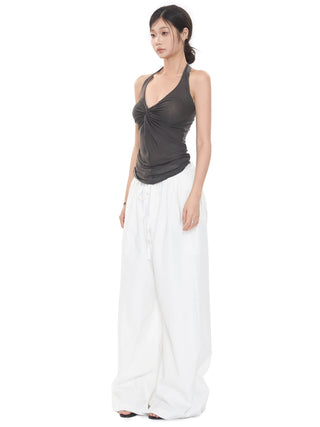white baggy pants