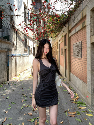 halter spaghetti dress skirt