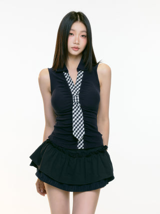 slim sleeveless vest