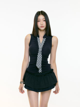 slim sleeveless vest