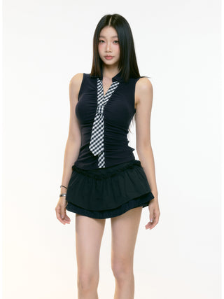 slim sleeveless vest