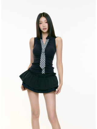 slim sleeveless vest