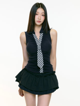 slim sleeveless vest