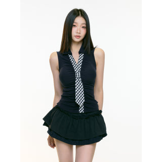 slim sleeveless vest