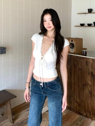 white slim Top 01