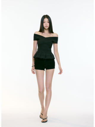 luxury off-shoulder top