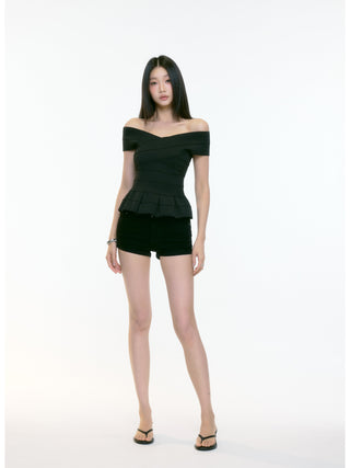 luxury off-shoulder top